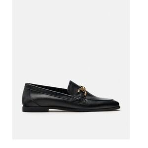 Zara Black Leather Loafers